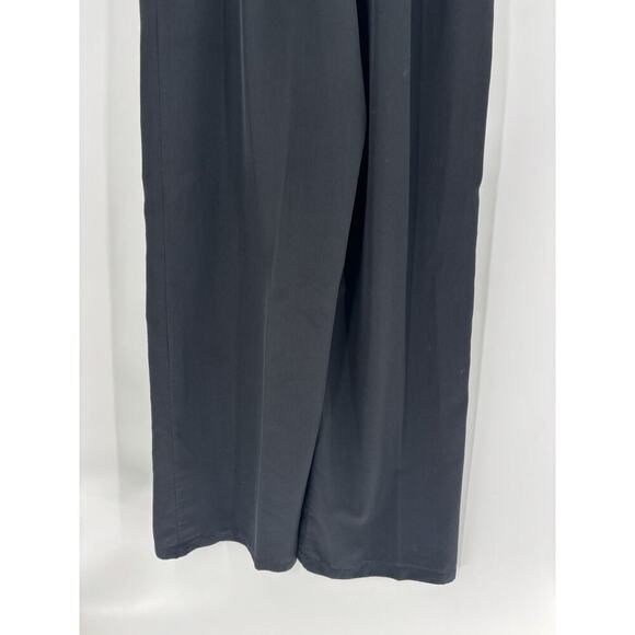 Marithe Francois Girbaud Pants Womens Large Black Silk Button Pockets Pleated - Picture 8 of 13